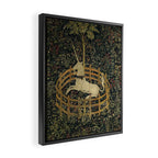 The Unicorn Rests in a Garden (from the Unicorn Tapestries) Framed Canvas Print Gallery Image 2