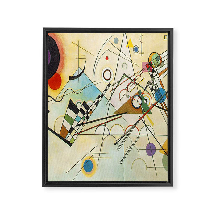 Wassily Kandinsky Composition 8 Framed Canvas Print Gallery Image 1