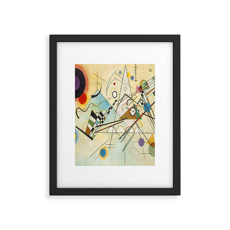 Wassily Kandinsky Composition 8 Framed Art Print Gallery Image 4