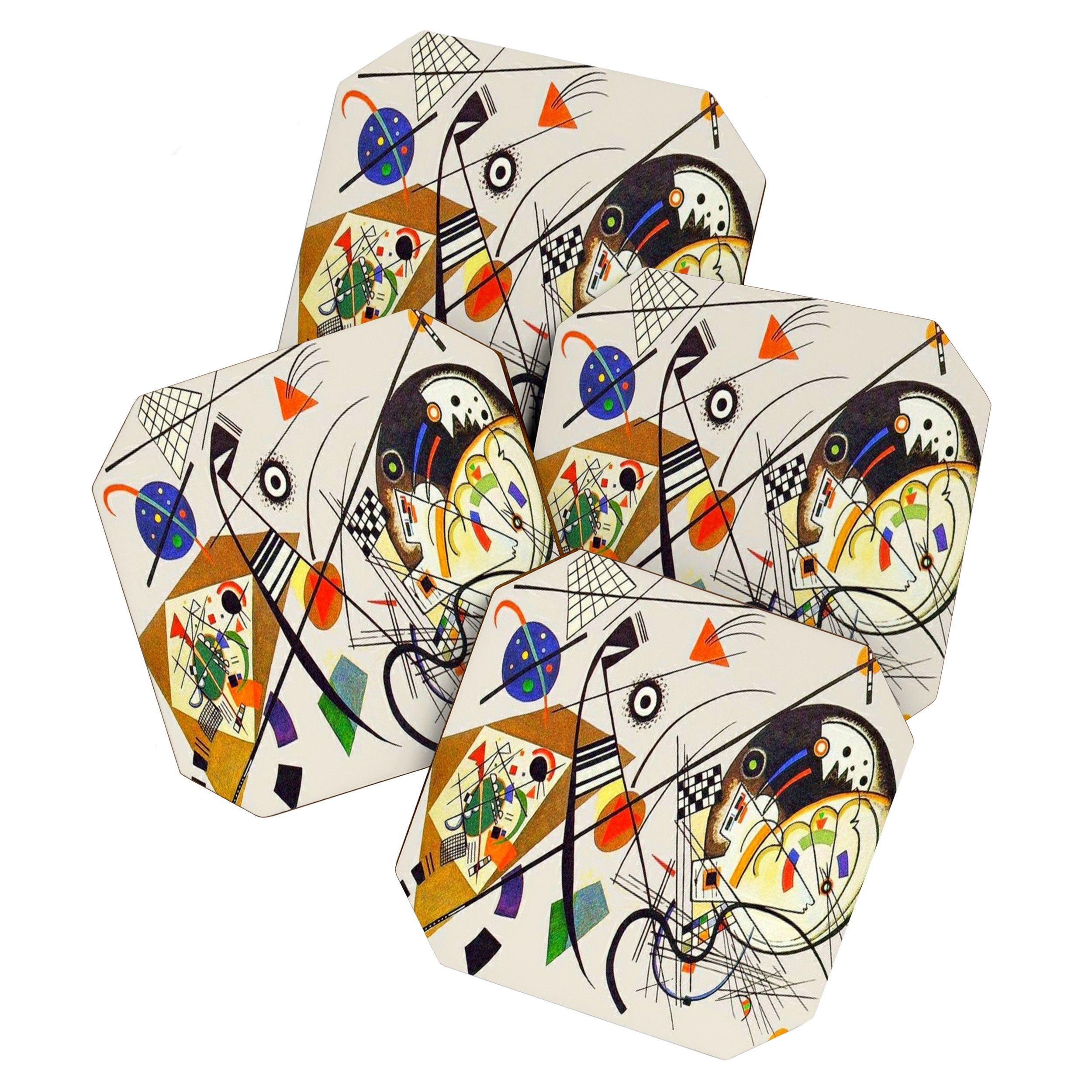 Wassily Kandinsky Transverse Line, No, 01. Coaster Gallery Image 1