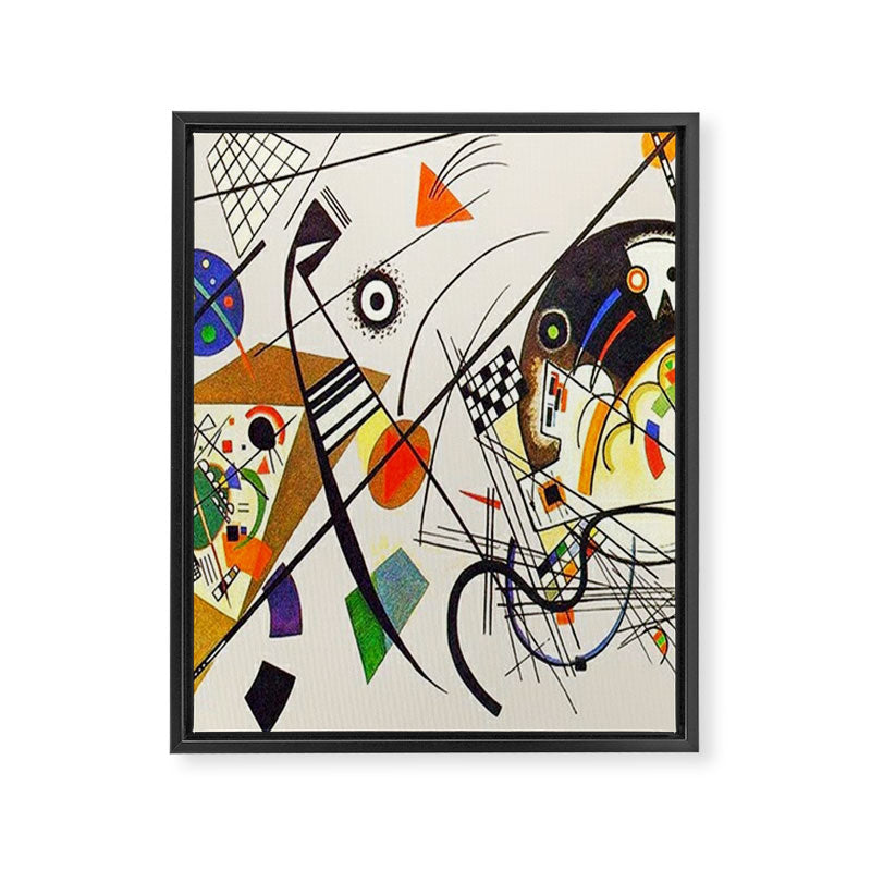 Wassily Kandinsky Transverse Line, No, 01. Framed Canvas Print Gallery Image 8