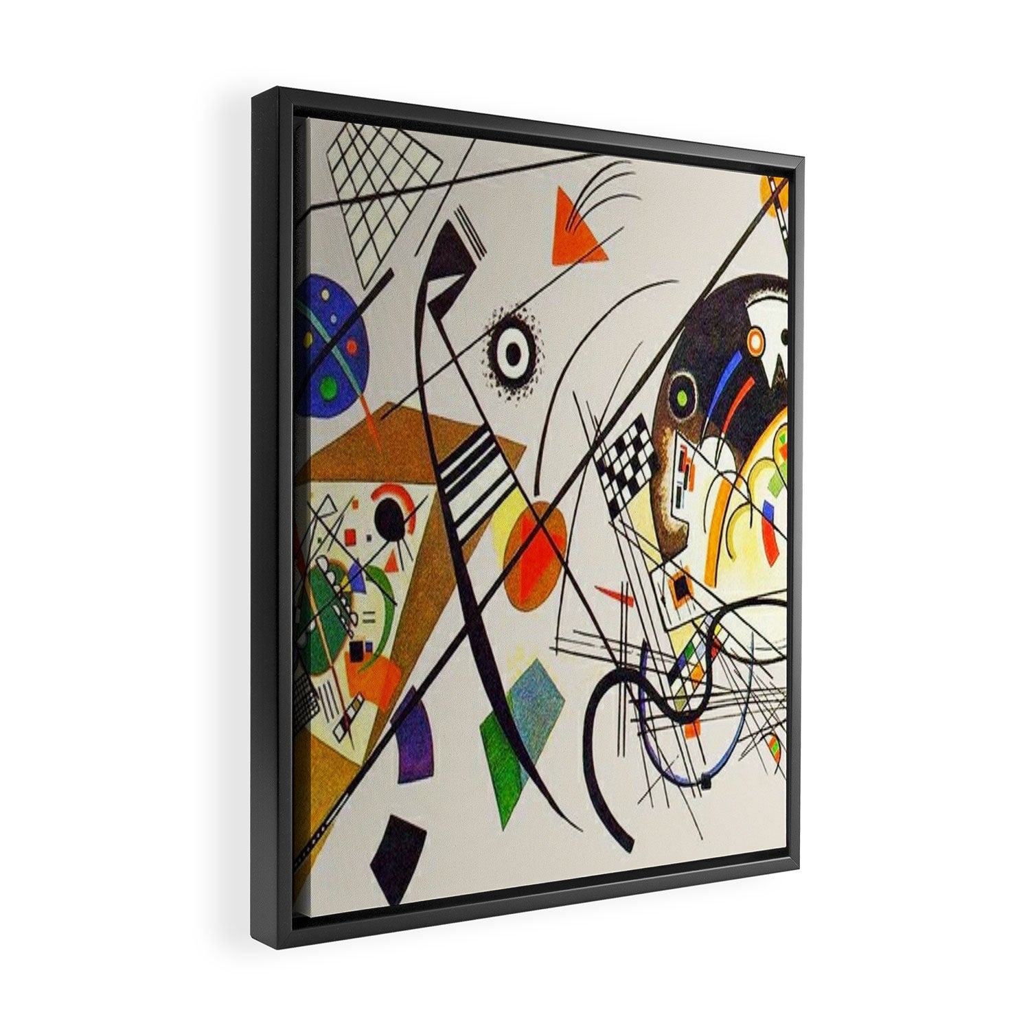 Wassily Kandinsky Transverse Line, No, 01. Framed Canvas Print Gallery Image 2