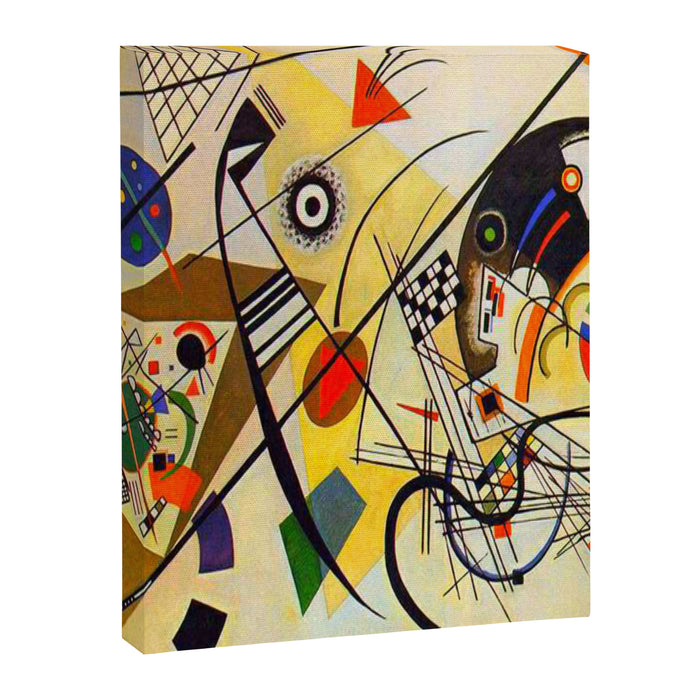 Wassily Kandinsky Transverse Line, colorful  Canvas Print Gallery Image 1