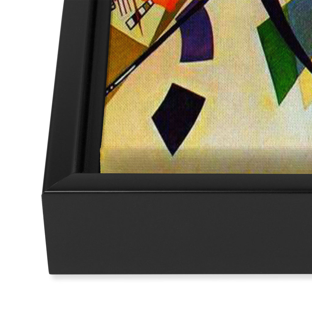 Wassily Kandinsky Transverse Line, colorful  Framed Canvas Print Gallery Image 3