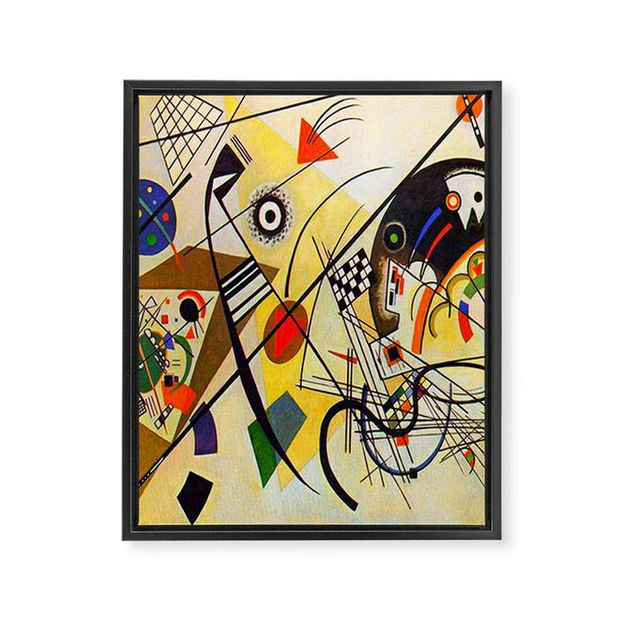 Wassily Kandinsky Transverse Line, colorful  Framed Canvas Print Gallery Image 1