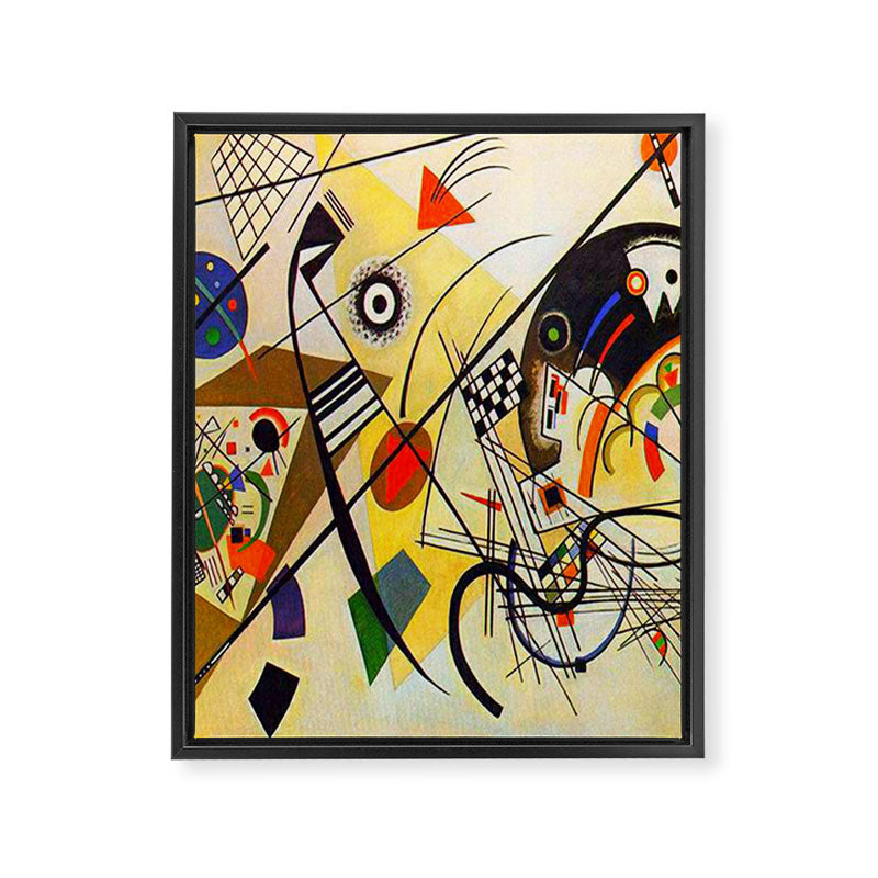 Wassily Kandinsky Transverse Line, colorful  Framed Canvas Print Gallery Image 8
