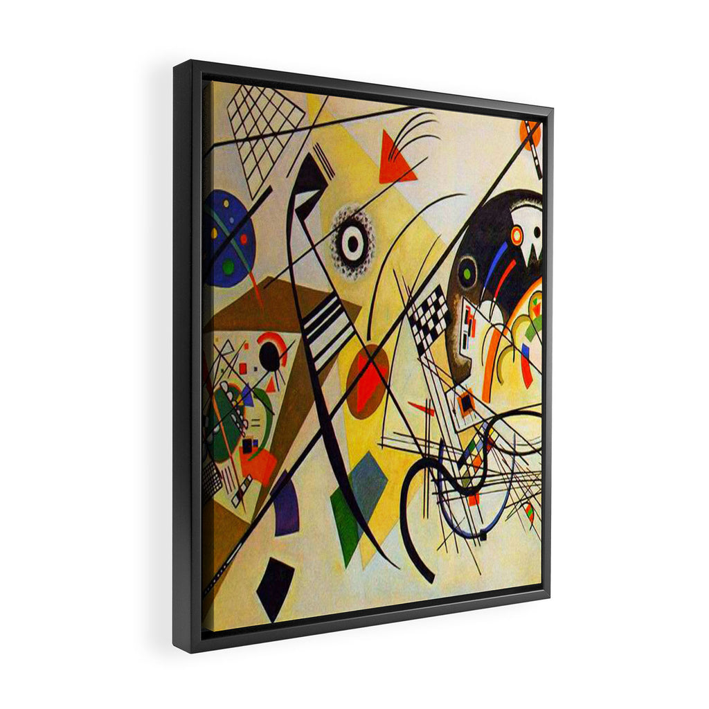 Wassily Kandinsky Transverse Line, colorful  Framed Canvas Print Gallery Image 2