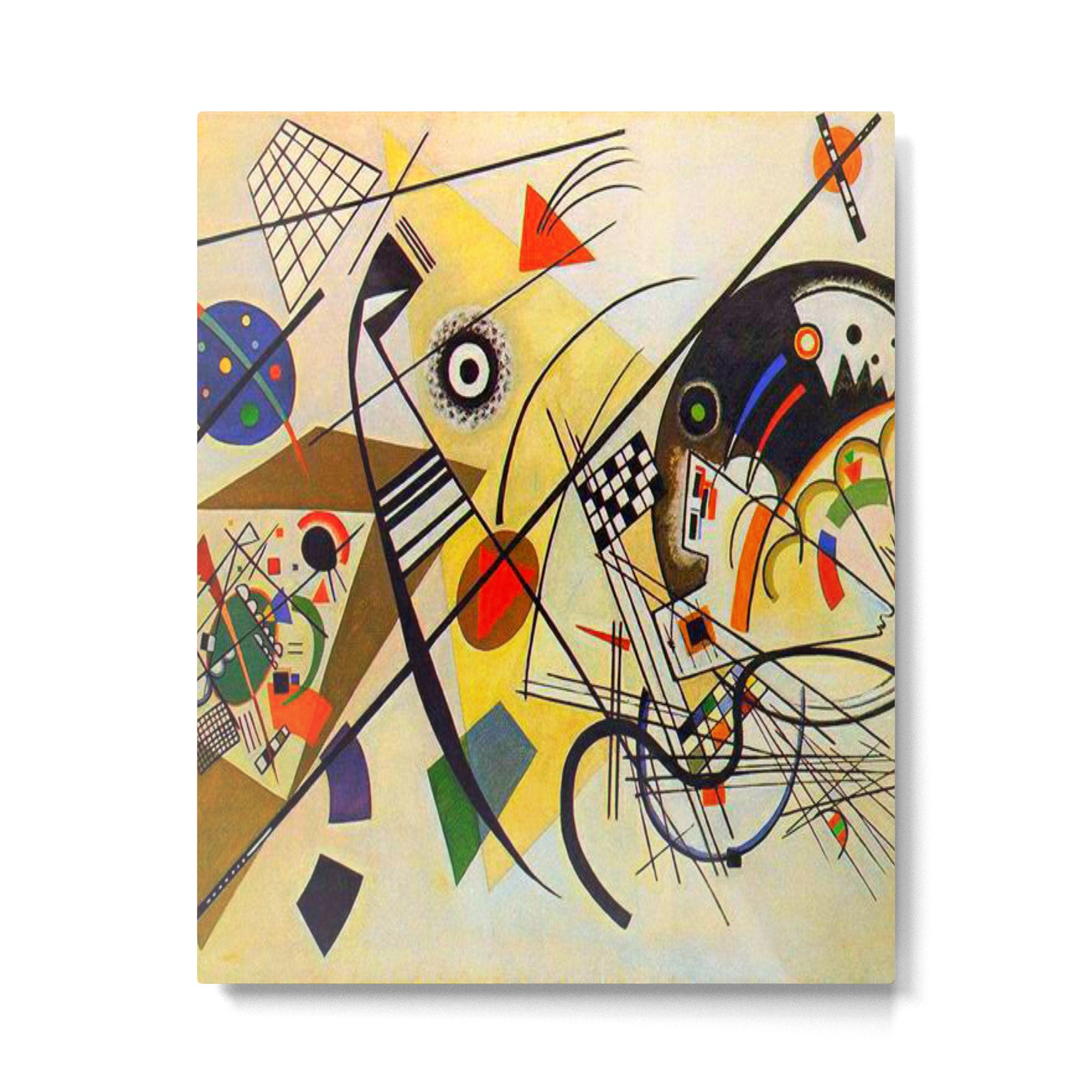 Wassily Kandinsky Transverse Line, colorful  Metal Print Gallery Image 6