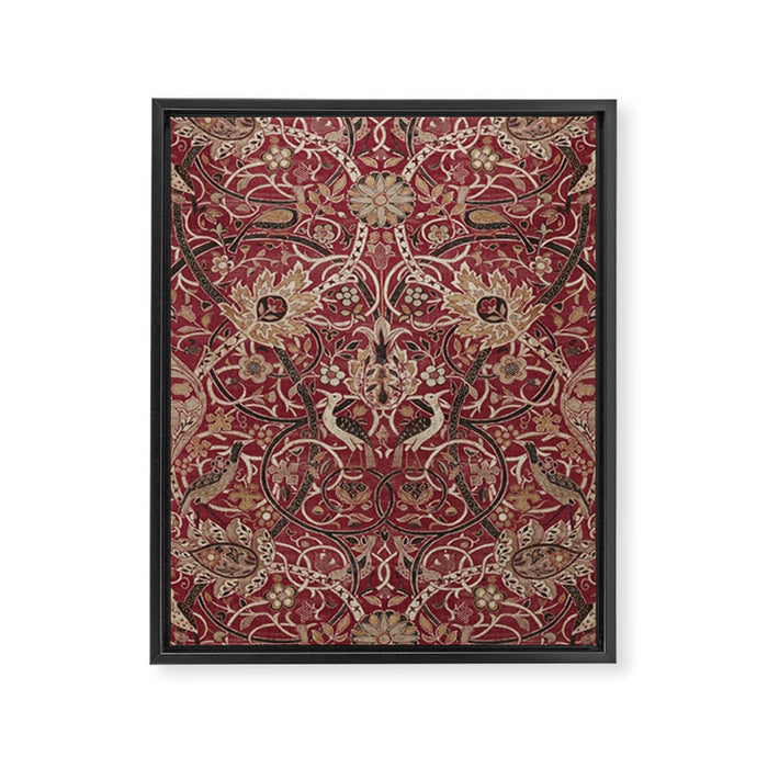William Morris Bullerswood Red,No.2, Framed Canvas Print Gallery Image 1