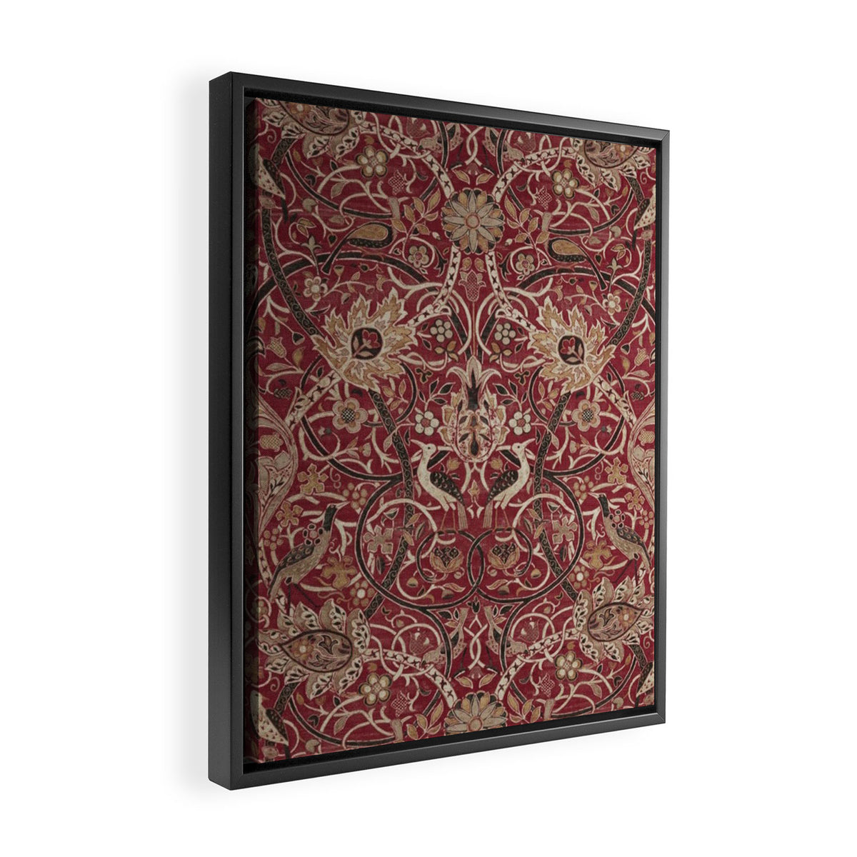 William Morris Bullerswood Red,No.2, Framed Canvas Print Gallery Image 2