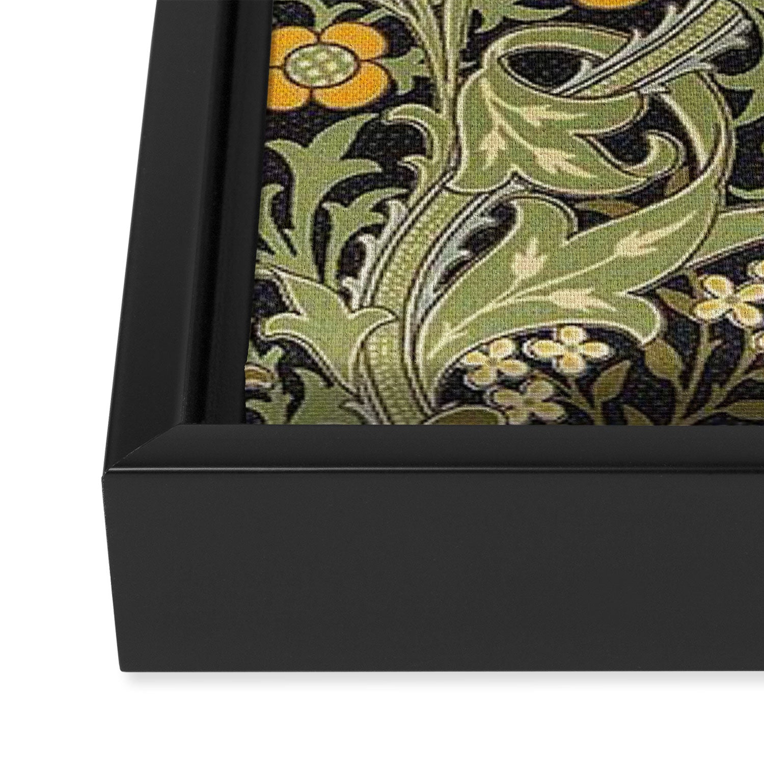 William Morris floral design  Framed Canvas Print Gallery Image 3