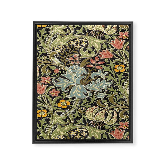 William Morris floral design  Framed Canvas Print Gallery Image 1