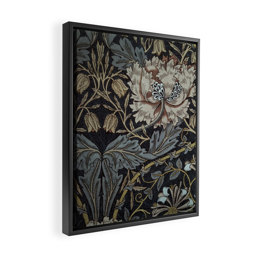 William Morris floral design, William Morris design Framed Canvas Print Gallery Image 2