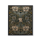 William Morris floral, honeysucklea Framed Canvas Print Gallery Image 8