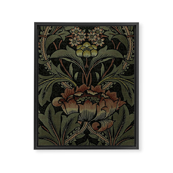 William Morris floral, William Morris fabric design,No.6, Framed Canvas Print Gallery Image 1