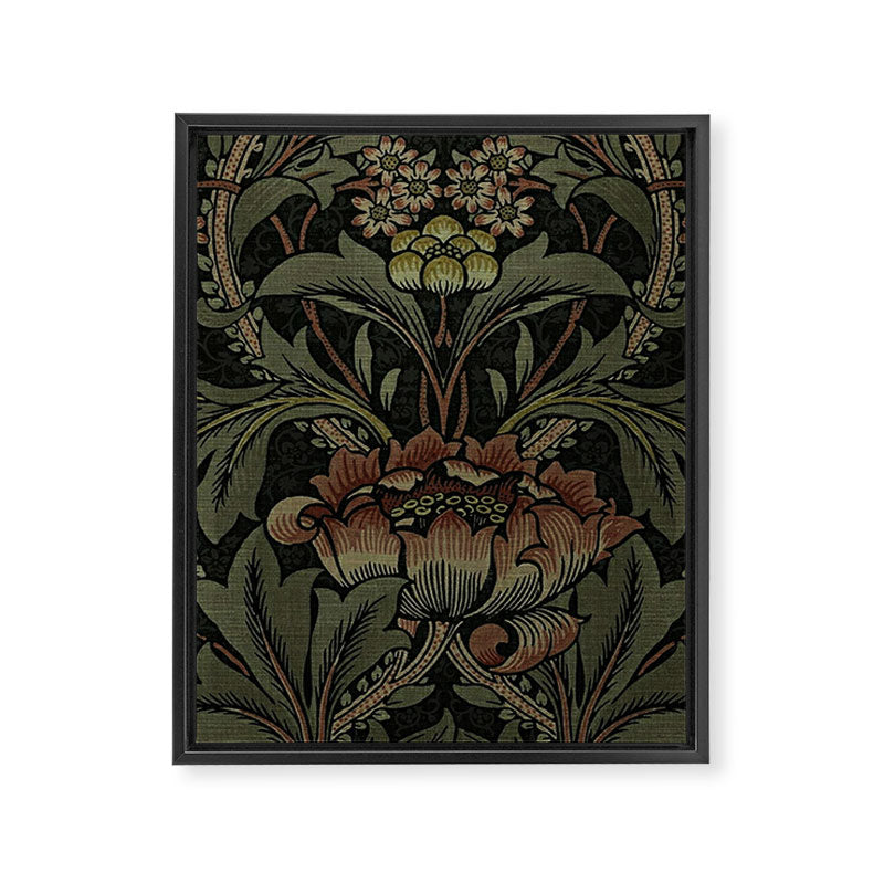 William Morris floral, William Morris fabric design,No.6, Framed Canvas Print Gallery Image 8