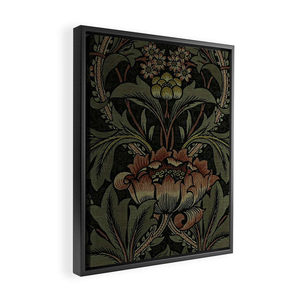 William Morris floral, William Morris fabric design,No.6, Framed Canvas Print Gallery Image 2