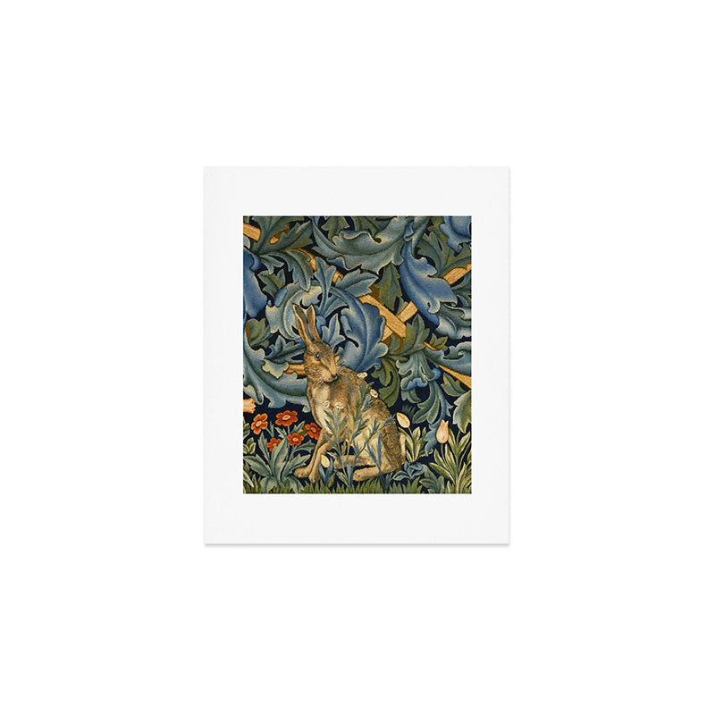 William Morris Forest Rabbit , Morris Floral Art Print Gallery Image 1