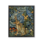William Morris Forest Rabbit , Morris Floral Framed Canvas Print Gallery Image 8