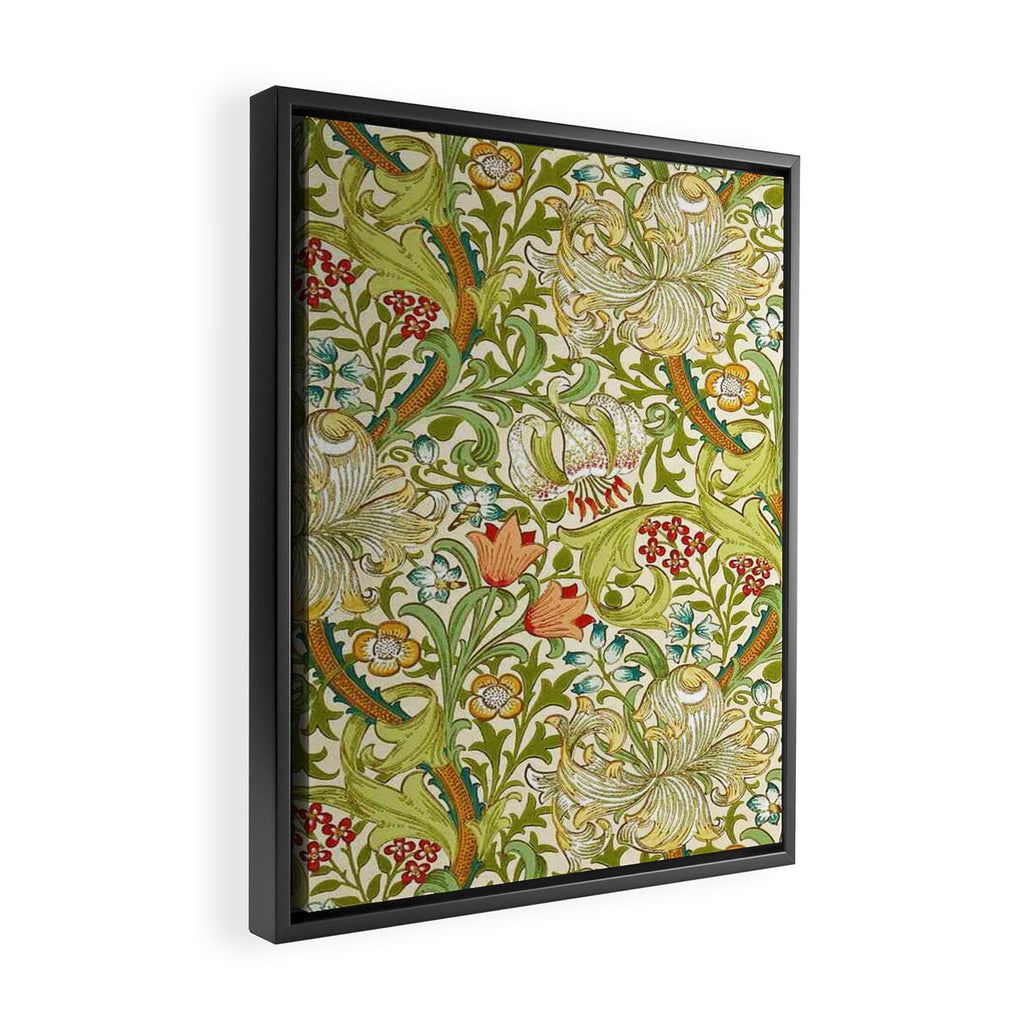 William Morris honeysucklea Framed Canvas Print Gallery Image 2