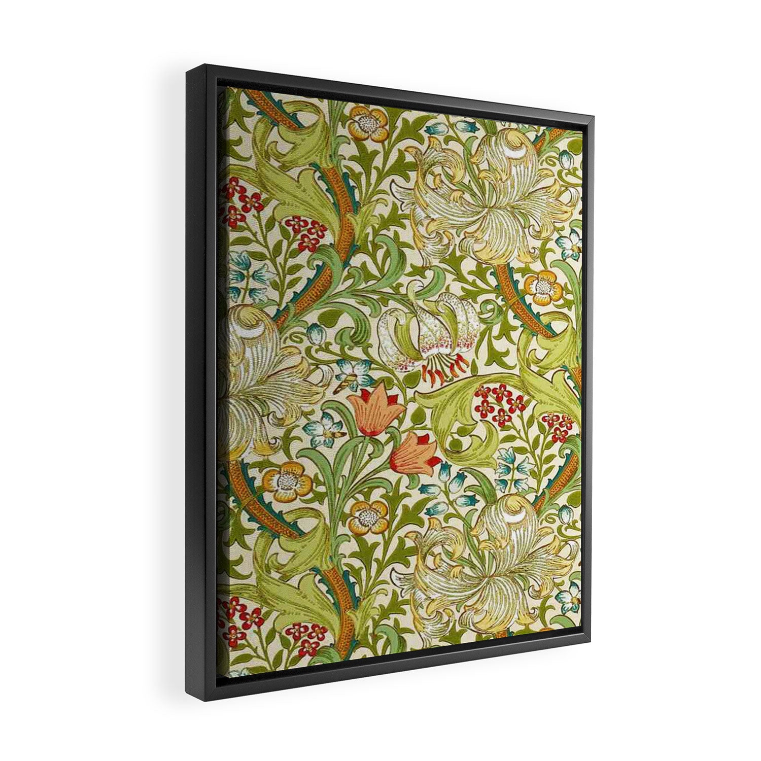 William Morris honeysucklea Framed Canvas Print Gallery Image 2