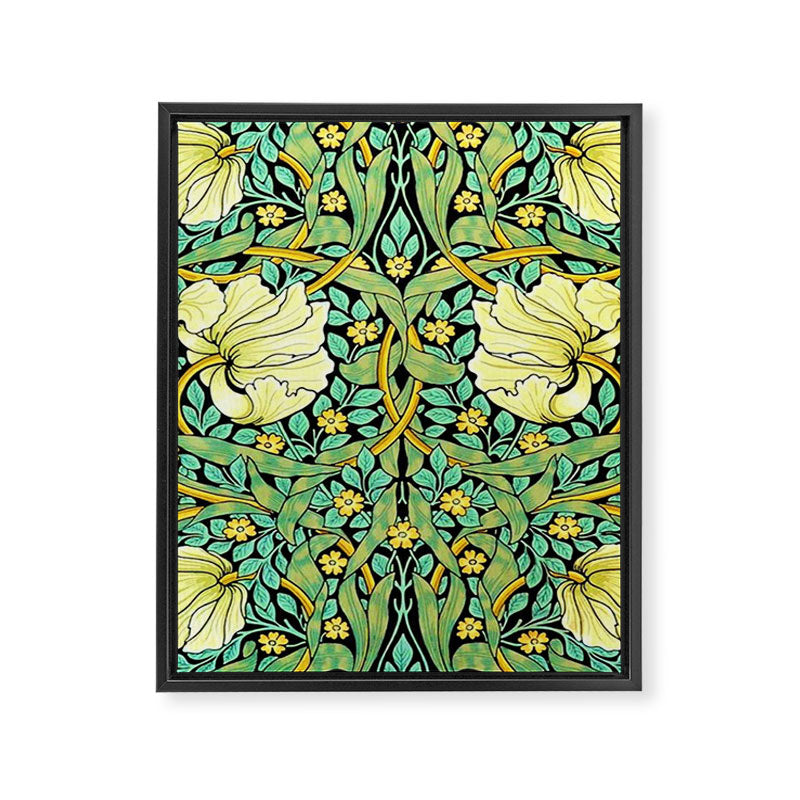 William Morris Pimpernel Framed Canvas Print Gallery Image 8