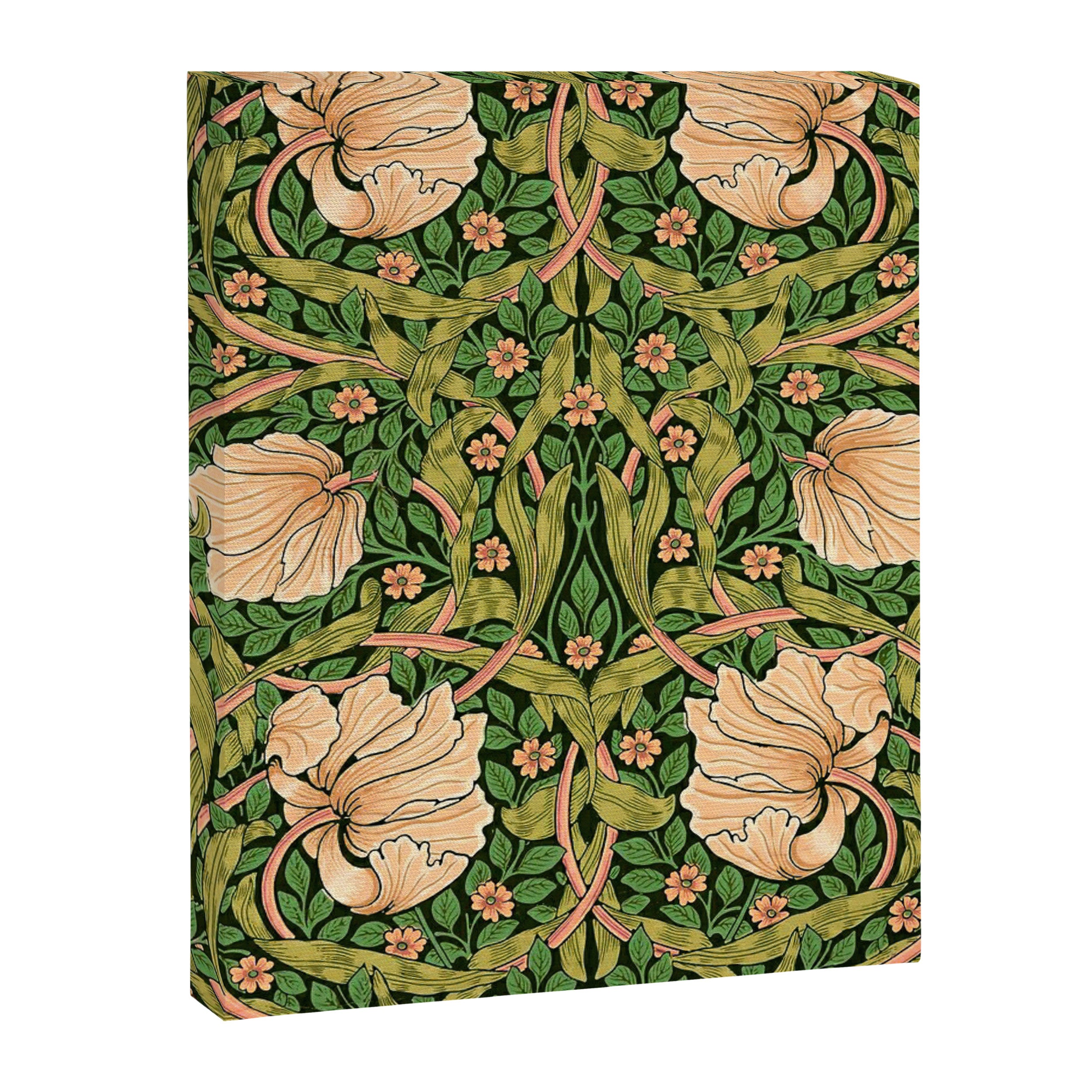 William Morris Pimpernel, green, William Morris floral design  Canvas Print Gallery Image 8