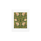William Morris Pimpernel, green, William Morris floral design  Art Print Gallery Image 1