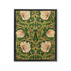 William Morris Pimpernel, green, William Morris floral design  Framed Canvas Print Gallery Image 8