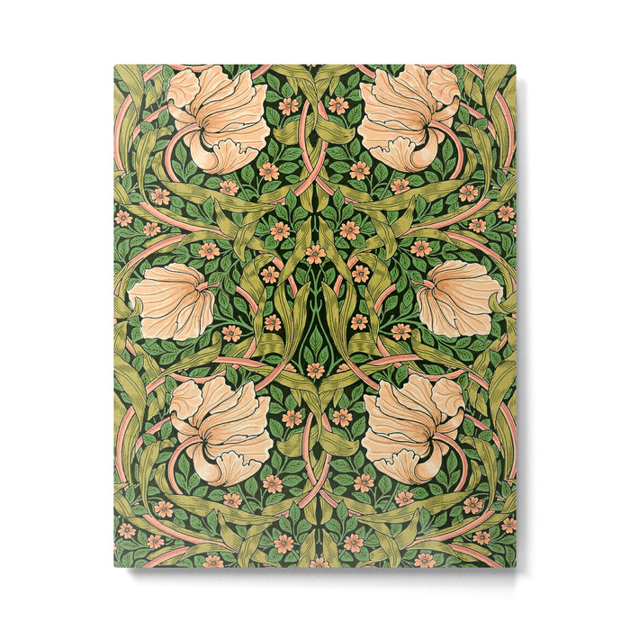William Morris Pimpernel, green, William Morris floral design  Metal Print Gallery Image 1