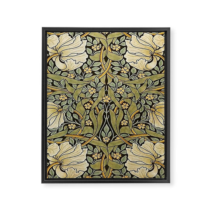 William Morris Pimpernel Framed Canvas Print Gallery Image 1