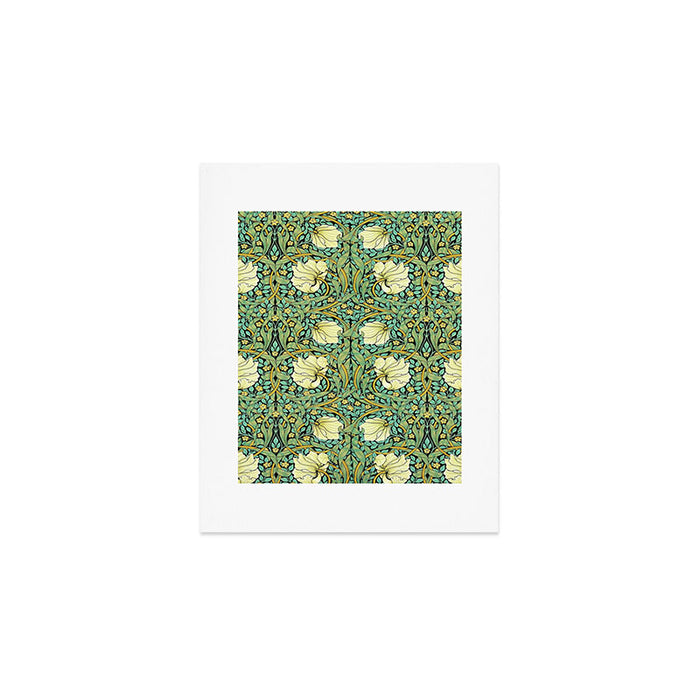 William Morris Pimpernel patterns design  Art Print Gallery Image 1