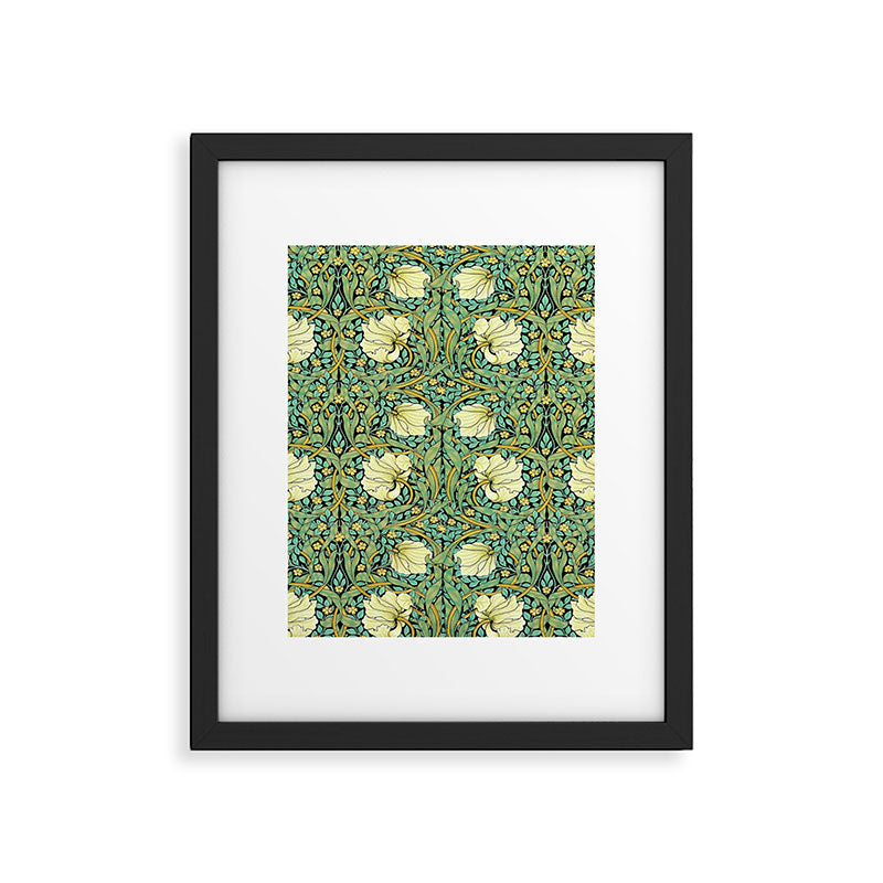 William Morris Pimpernel patterns design  Framed Art Print Gallery Image 6