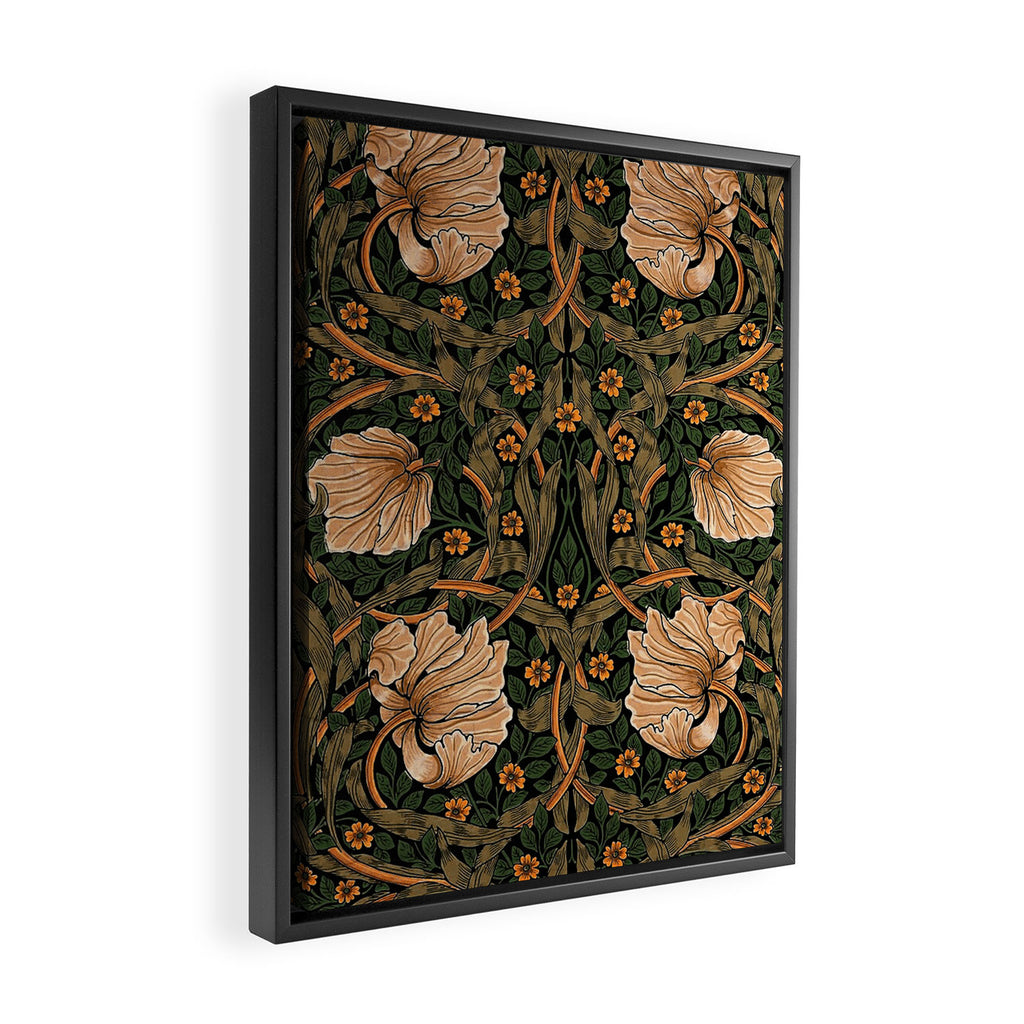 William Morris Pimpernel,No.2, William Morris floral design  Framed Canvas Print Gallery Image 2