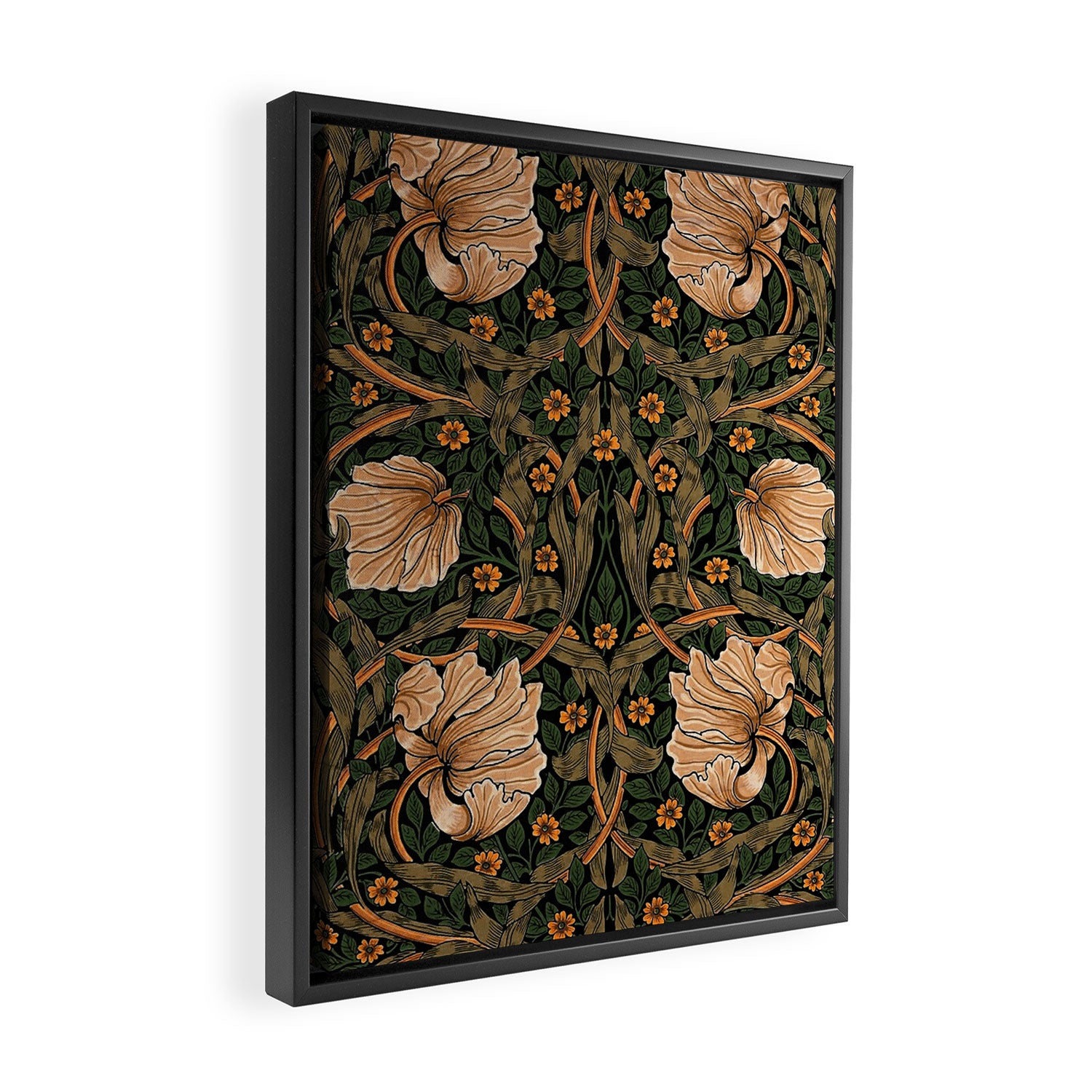 William Morris Pimpernel,No.2, William Morris floral design  Framed Canvas Print Gallery Image 2