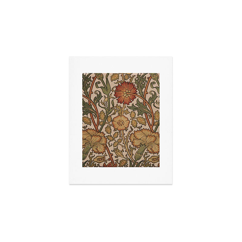William Morris Rose and Rose, William Morris floral design  Art Print Gallery Image 1