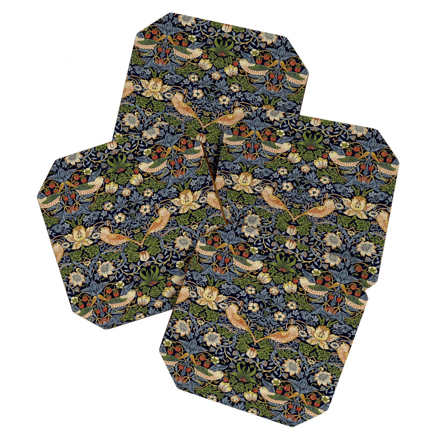 William Morris Strawberry Thief pattern Coaster Gallery Image 1