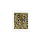 William Morris Teal Forest,peacock,birds Art Print Gallery Image 1