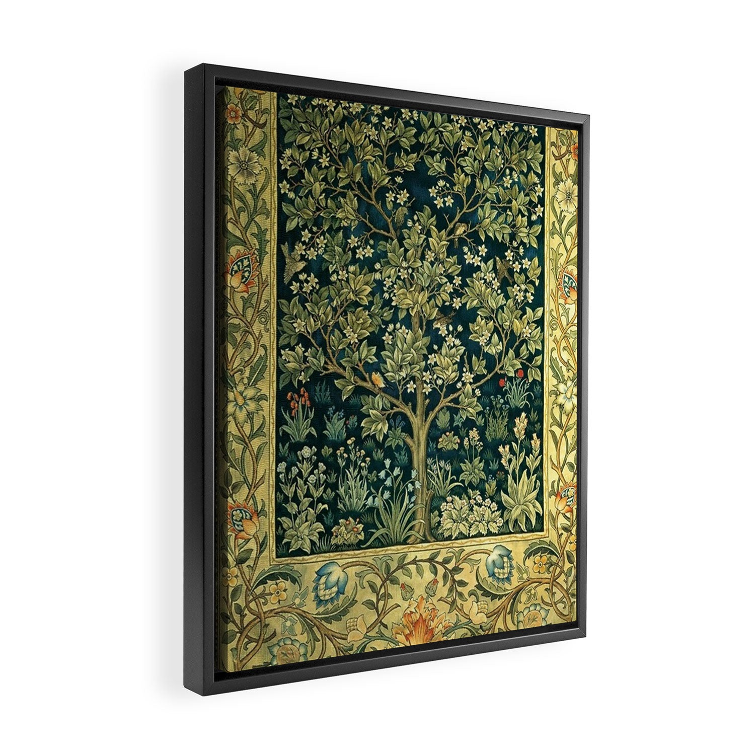 William Morris Tree Of Life Framed Canvas Print Gallery Image 2