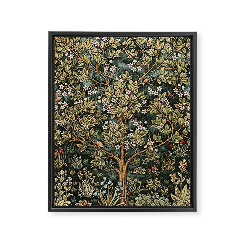 William Morris Tree Of Life, Morris floral, No 4. Framed Canvas Print Gallery Image 8