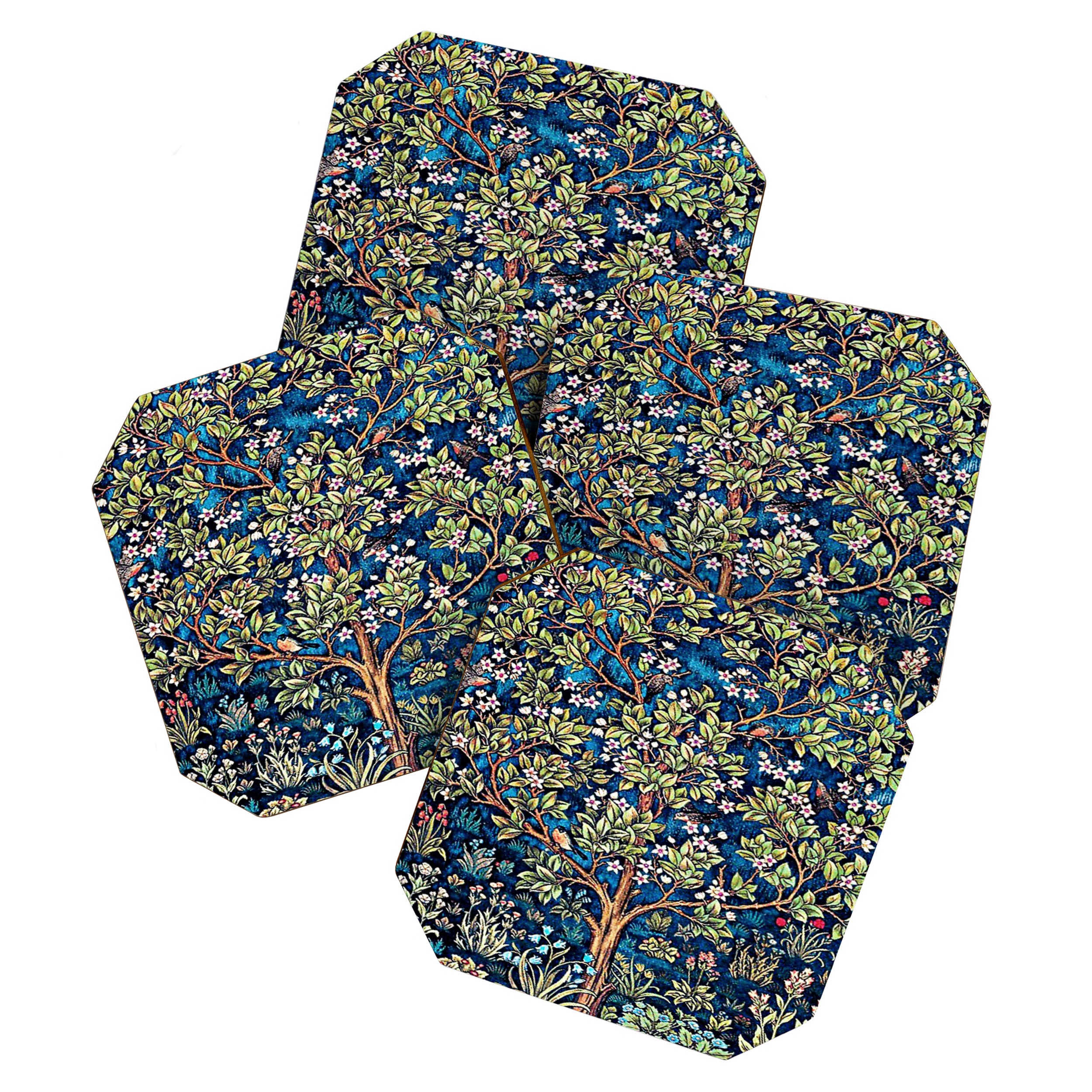 William Morris Tree Of Life, Morris floral, No,3. Coaster Gallery Image 1