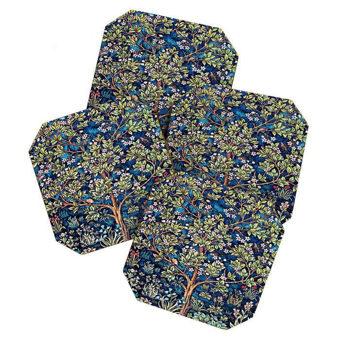 William Morris Tree Of Life, Morris floral, No,3. Coaster Gallery Image 1