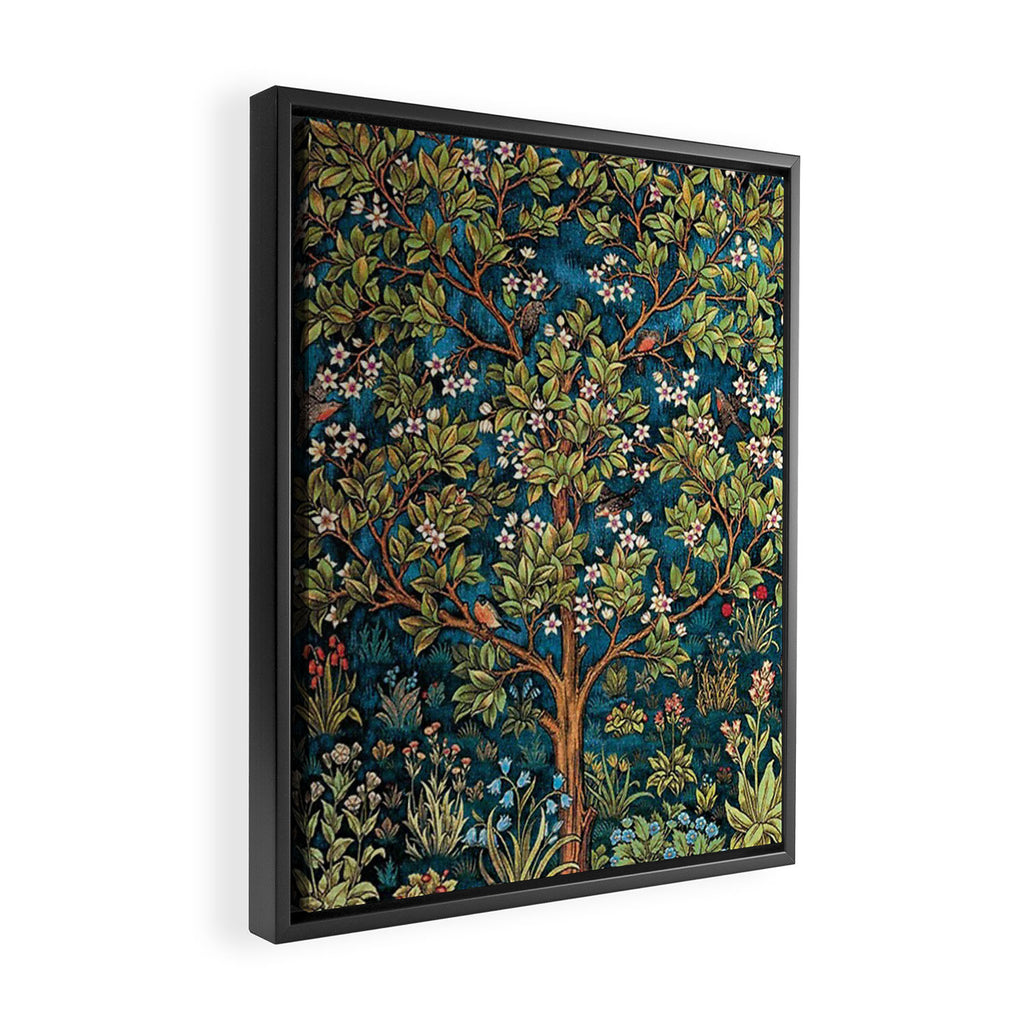 William Morris Tree Of Life, Morris floral,No, 1. Framed Canvas Print Gallery Image 2
