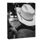 New York City cowboy night out in Black and white Canvas Print Gallery Image 6