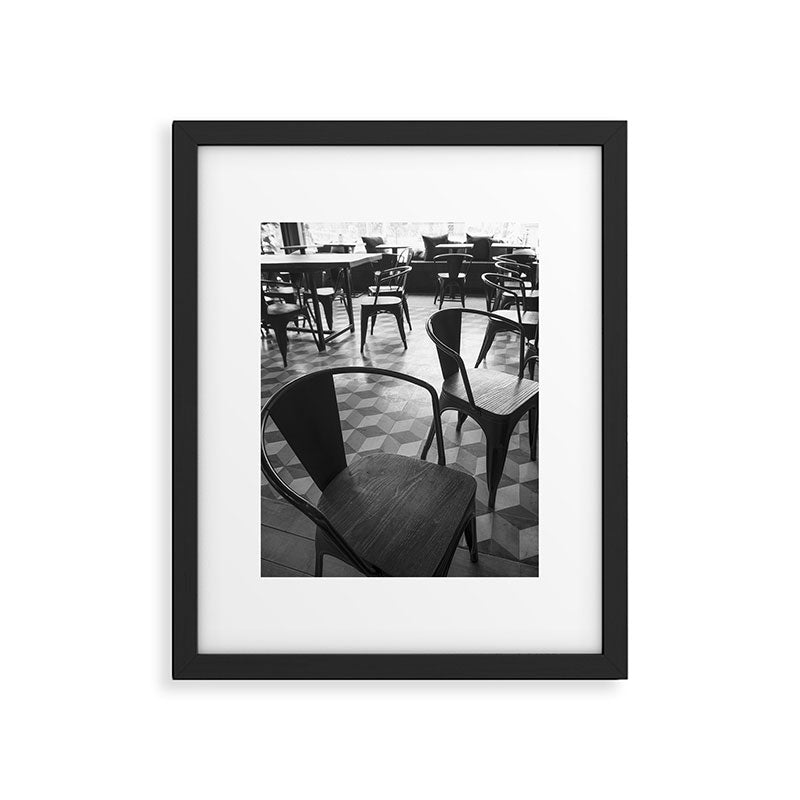 Parisian Cafe in Black and White - French Taste Photography for Paris Lovers Framed Art Print Gallery Image 5