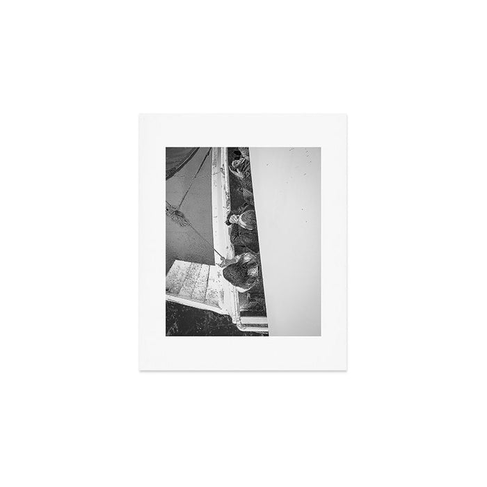 Somking Cigarettes on The Deck Art Print Gallery Image 1