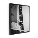 Somking Cigarettes on The Deck Framed Canvas Print Gallery Image 2