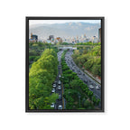 Tehran City View and Modarres Highway Framed Canvas Print Gallery Image 6