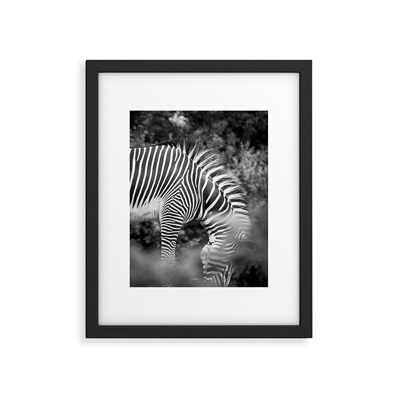 Zebra Abstract Black and White Fine Art Photography Framed Art Print Gallery Image 5