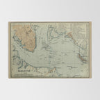 Vintage Map of Charleston SC Harbor (1904) Rug Gallery Image 2